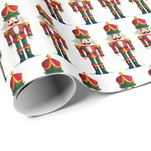 Nutcracker Soldier Cadeaupapier (Rol Hoek)