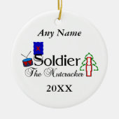 Nutcracker Soldier Keramisch Ornament (Voorkant)