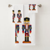 Nutcracker Soldier kerstkeukenset Bad Handdoek (Insitu)
