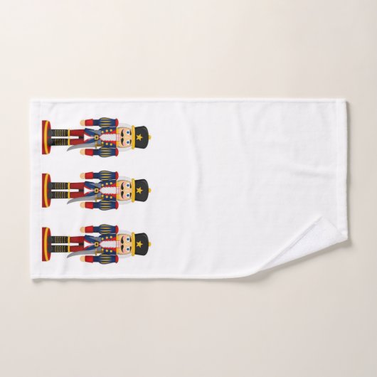 Nutcracker Soldier kerstkeukenset Bad Handdoek (Handdoek)