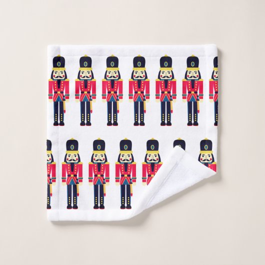 Nutcracker Soldier  kerstkeukenset Bad Handdoek (Wasdoekje)
