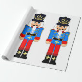Nutcracker Soldier Matte Wrapping Paper, 30 x 6' Cadeaupapier (Uitgerold)