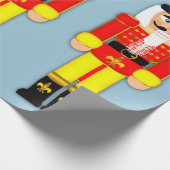 Nutcracker Soldier Matte Wrapping Paper, 30 x 6' Cadeaupapier (Hoek)