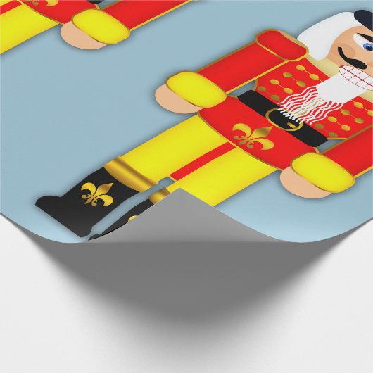 Nutcracker Soldier Matte Wrapping Paper, 30 x 6' Cadeaupapier (Hoek)
