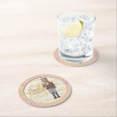 Nutcracker Soldier - Muziekachtergrond Ronde Kartonnen Onderzetter (Insitu)