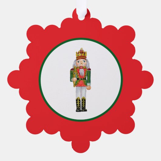 Nutcracker soldier ornament kaart (Achterkant)