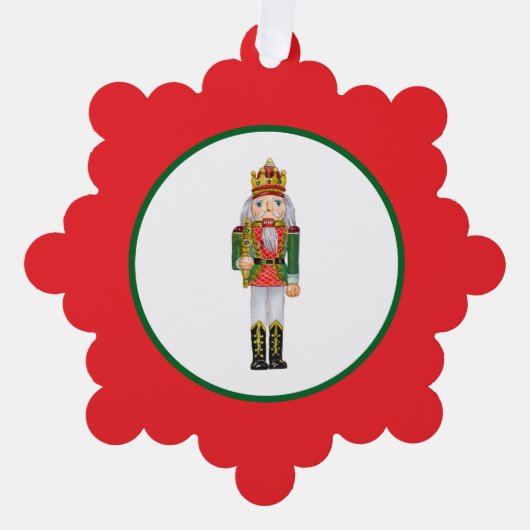 Nutcracker soldier ornament kaart (Voorkant)