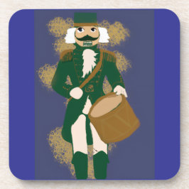 Nutcracker Soldier Plastic Coasters Navy Blue Bier Onderzetter