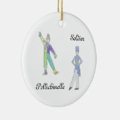 Nutcracker Soldier/Pollichinelle Keepomwille Ornam Keramisch Ornament (Rechts)