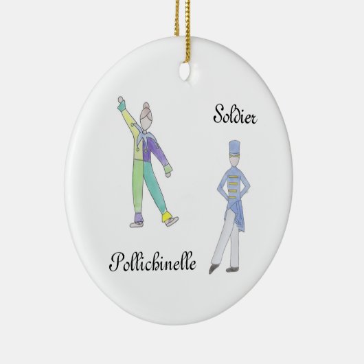 Nutcracker Soldier/Pollichinelle Keepomwille Ornam Keramisch Ornament (Rechts)