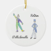 Nutcracker Soldier/Pollichinelle Keepomwille Ornam Keramisch Ornament (Voorkant)