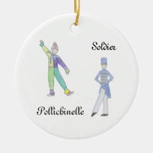 Nutcracker Soldier/Pollichinelle Keepomwille Ornam Keramisch Ornament