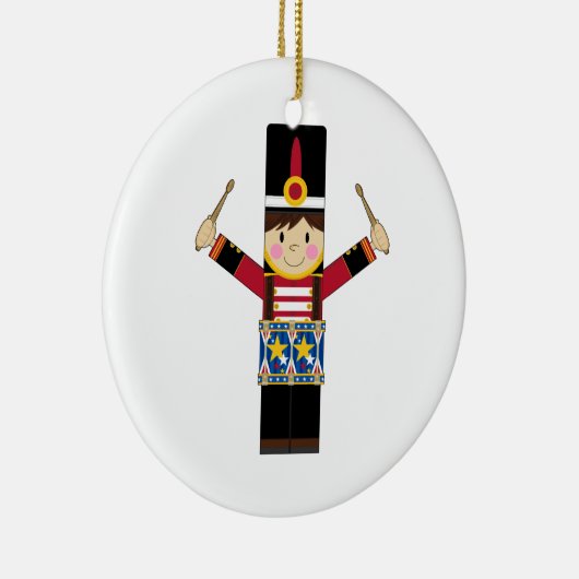 Nutcracker Soldier Spelling Drums Ornament (Rechts)