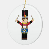 Nutcracker Soldier Spelling Drums Ornament (Links)