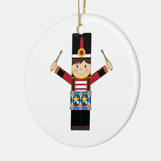 Nutcracker Soldier Spelling Drums Ornament (Links)