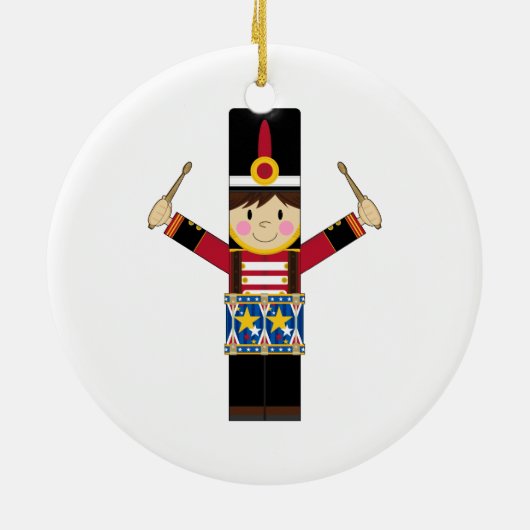 Nutcracker Soldier Spelling Drums Ornament (Achterkant)
