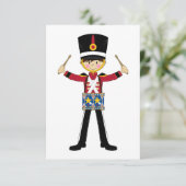 Nutcracker Soldier Spelling Drums RSVP-kaart RSVP Kaartje (Staand voorkant)