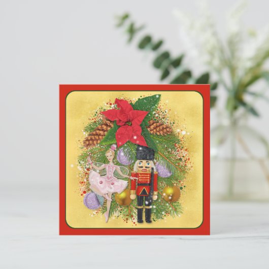 Nutcracker Soldier Sugar Plum Fairy Kerstmis (Staand voorkant)