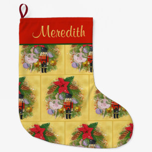 Nutcracker Soldier Sugar Plum Fairy Kerstmis Grote Kerstsok