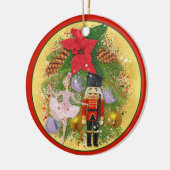 Nutcracker Soldier Sugar Plum Fairy Kerstmis Keramisch Ornament (Links)