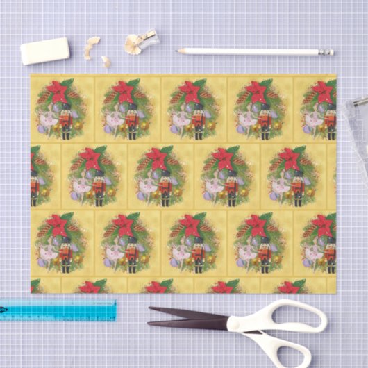 Nutcracker Soldier Sugar Plum Fairy Kerstmis Tissuepapier (Craft)