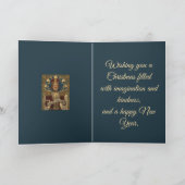 Nutcracker Soldiers Art Nouveau Vintage Style Chri Kaart (Binnen)