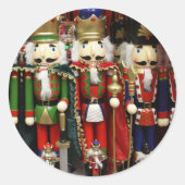 Nutcracker Soldiers Christmas Ronde Sticker (Voorkant)