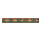 Nutcracker Soldiers Folk Art Christmas Ribbon Grosgrain Lint (Voorkant)
