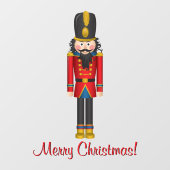 Nutcracker Speelgoed Soldaat-kerstvenster Cling Raamsticker (Vel)