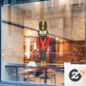 Nutcracker Speelgoed Soldaat-kerstvenster Cling Raamsticker (Cafe Raam)