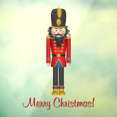 Nutcracker Speelgoed Soldaat-kerstvenster Cling Raamsticker (Vel 3)