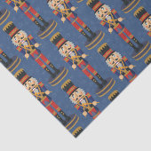 Nutcracker Speelgoed Soldier Drummer Blue Pattern Tissuepapier (Detail)