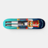 Nutcracker Speelgoed Soldier in blauw uniform Skateboard (Horizontaal)