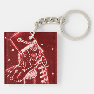 NUTCRACKER SPEELGOED SOLDIER in helder rood Sleutelhanger
