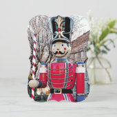 NUTCRACKER/SPEELGOED SOLDIERFIGURE/CHRISTMAS-DECOR FEESTDAGENKAART (Staand voorkant)