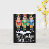 Nutcracker Squad Ballet Dance Christmas Xmas Light Kaart (Gele Bloem)