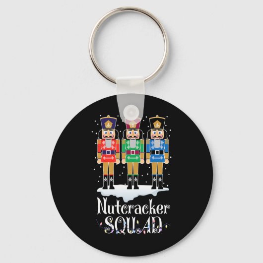 Nutcracker Squad Ballet Dance Christmas Xmas Light Sleutelhanger (Voorkant)