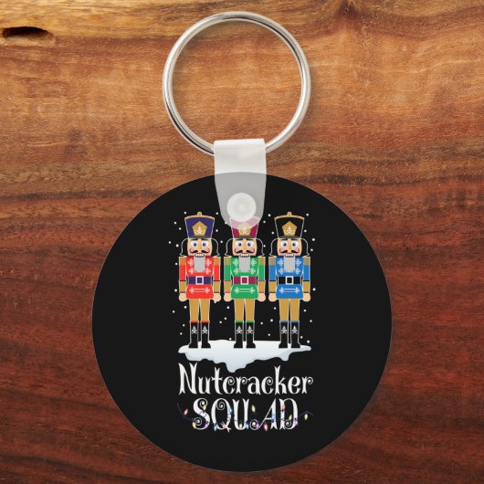 Nutcracker Squad Ballet Dance Christmas Xmas Light Sleutelhanger (Voorkant)