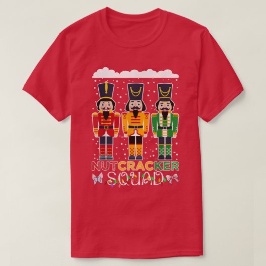 Nutcracker Squad Ballet Dance Kerstmis Licht T-shirt (Design voorkant)