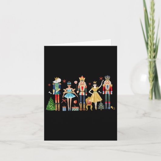 Nutcracker Squad Ballet Dance Kerstmis Matking F Kaart (Voorkant)