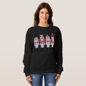 Nutcracker Squad Ballet Dance Matchfamilie Xmas Trui (Voorkant volledig)