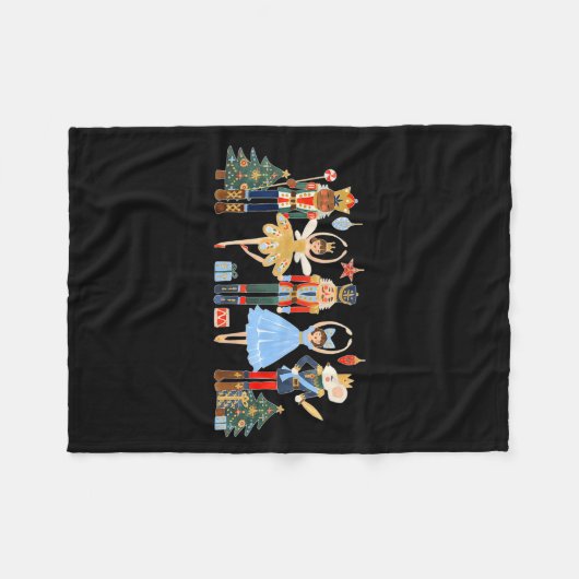 Nutcracker Squad Ballet Dance Matching Family Chri Fleece Deken (Voorkant (Horizontaal))