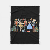 Nutcracker Squad Ballet Dance Matching Family Chri Fleece Deken (Voorkant)