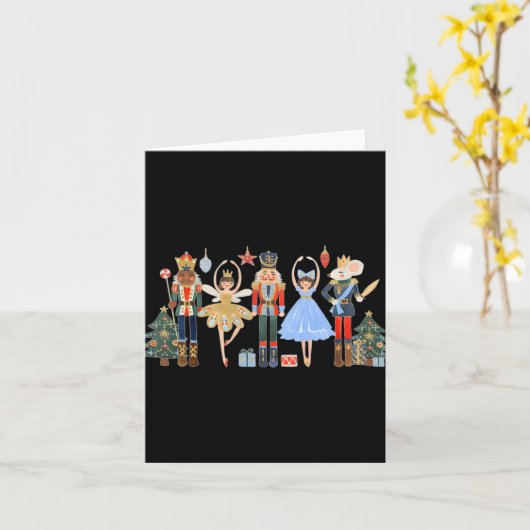 Nutcracker Squad Ballet Dance Matching Family Chri Kaart (Gele Bloem)