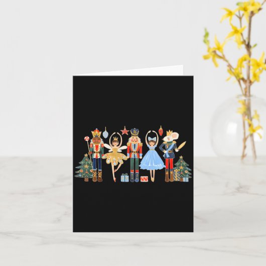Nutcracker Squad Ballet Dance Matching Family Chri Kaart (Gele Bloem)