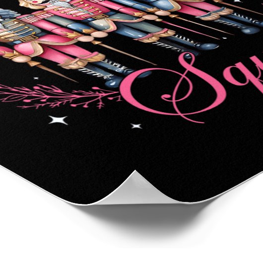 Nutcracker Squad Ballet Dance Matching Family Chri Poster (Hoek)