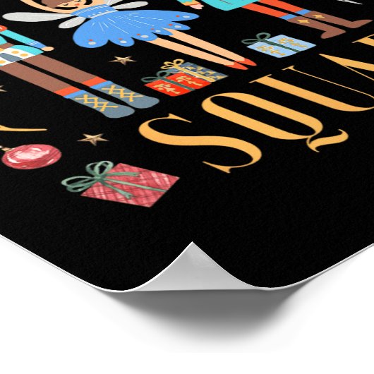 Nutcracker Squad Ballet Dance Matching Family Chri Poster (Hoek)