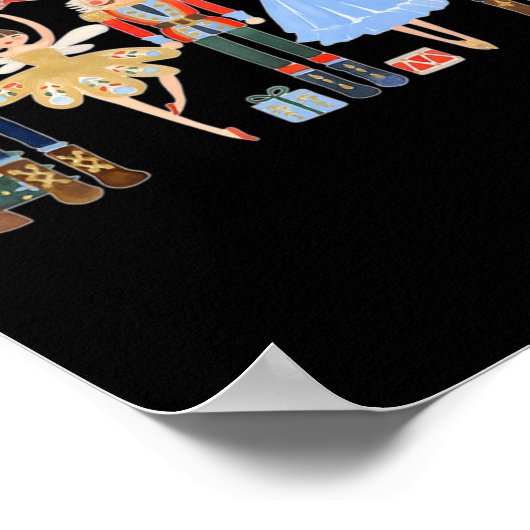 Nutcracker Squad Ballet Dance Matching Family Chri Poster (Hoek)