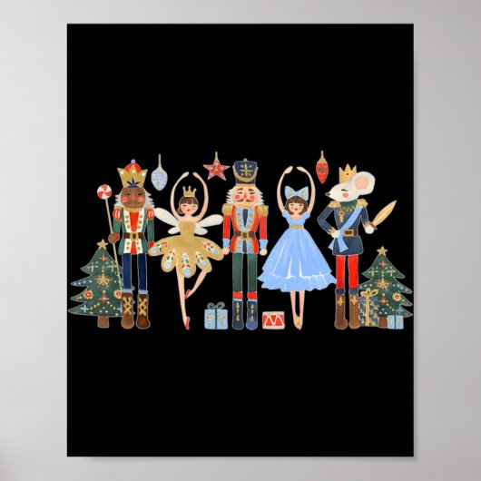 Nutcracker Squad Ballet Dance Matching Family Chri Poster (Voorkant)