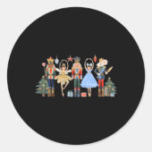 Nutcracker Squad Ballet Dance Matching Family Chri Ronde Sticker (Voorkant)